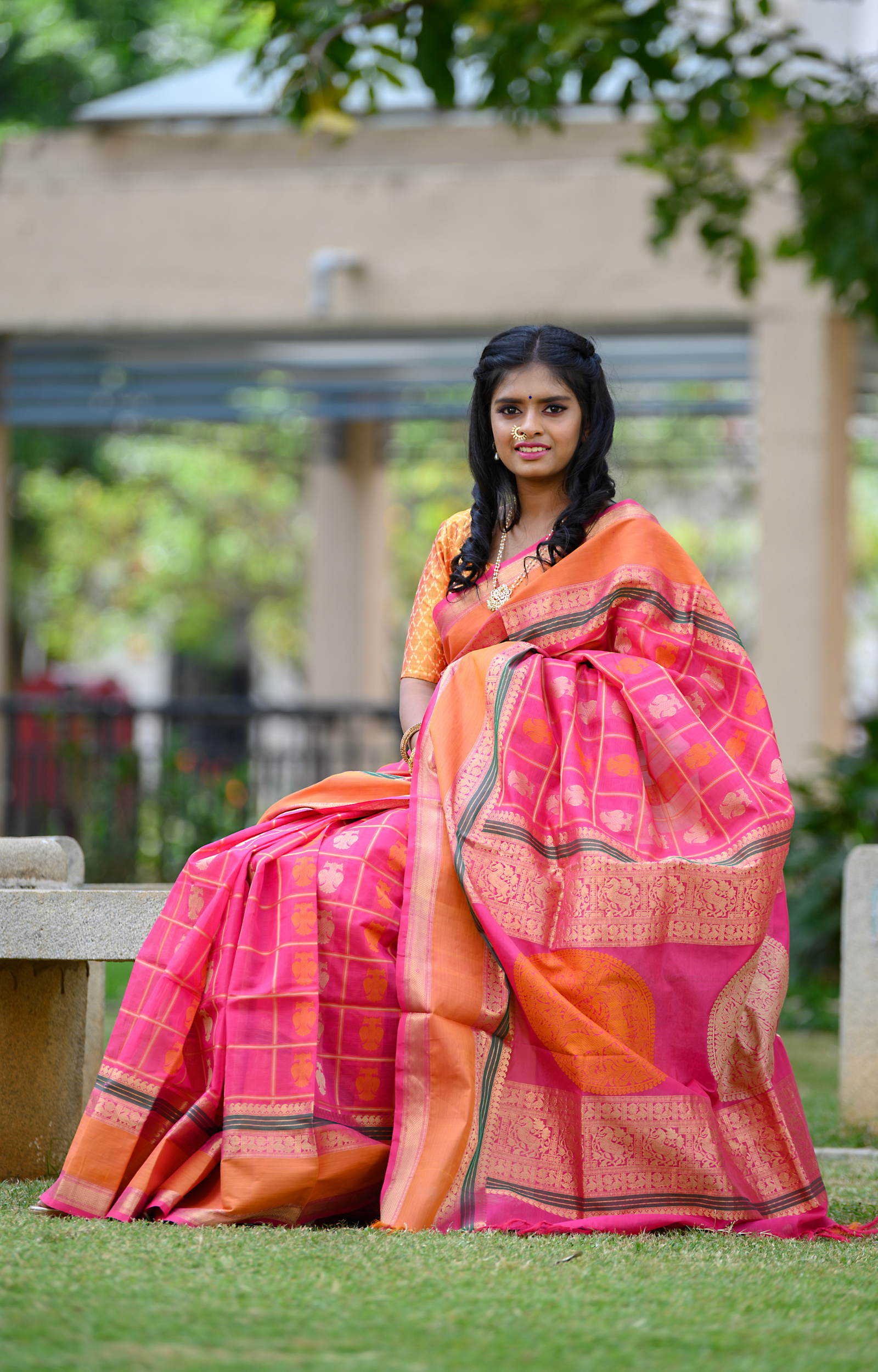 Kanchipuram Cotton Silk Saree